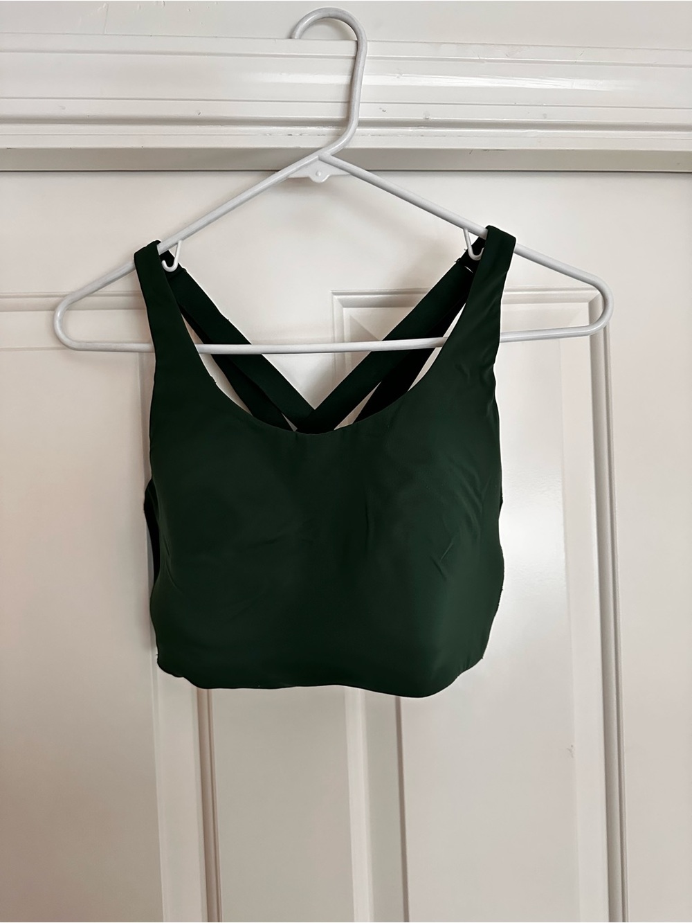 lululemon athletica Deep Green Cross-Back Sports Bra